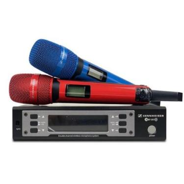 Imagem de Microfone Sennheiser Profissional Sem Fio Ew 135g4 Duplo cor azul e ve
