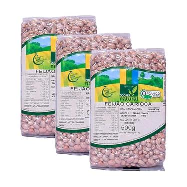Imagem de Kit 3X: Feijão Carioca Orgânico Coopernatural 500g