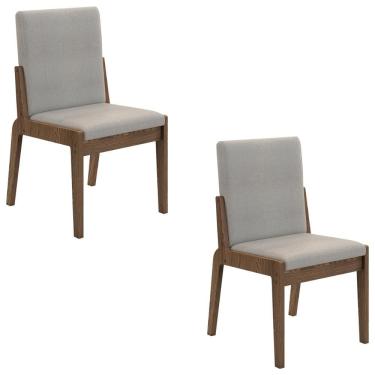 Imagem de Conjunto de 2 Cadeiras Sinfonia com Estofado em Linho