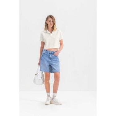 Imagem de Blusa Cropped Feminina Em Moletinho Essendi-Feminino