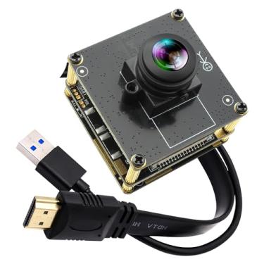 Imagem de IFWATER Módulo de câmera 60fps 4K USB3.0 HDMI Saída simultânea, 180° Ultra-Wide FOV 2X Zoom Digital H.264 Transmissão ao vivo, Plug and Play para Laptop Raspberry Pi Jetson Nano Ideal para