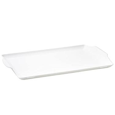 Imagem de Bandeja Square Retangular 35x50 Branca em Plástico Resistente Linha Tropical Linha Premium