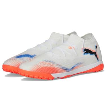 Imagem de PUMA Chuteiras de futebol masculinas Future 8 Match Turf Trainer, Branco/preto/vermelho brilhante, 36