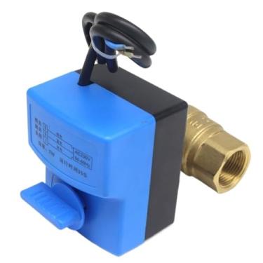 Imagem de 1 peça DN25(G1.0) AC220V atuador elétrico válvula de esfera de latão/válvula de esfera motorizada/movida a motor, tipo interruptor válvulas bidirecionais elétricas (Dn20, AC220V)
