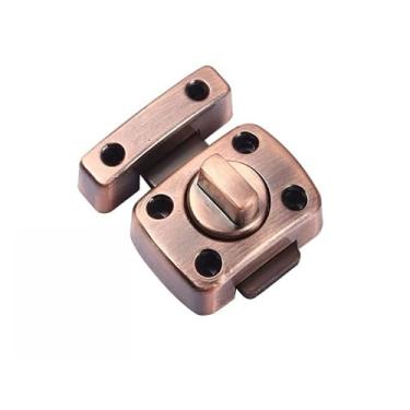 Imagem de Fechadura Trava De Segurança liga de zinco Porta De Aço Inox Tranca Anti Roubo Fácil instalação(vermelho antigo)