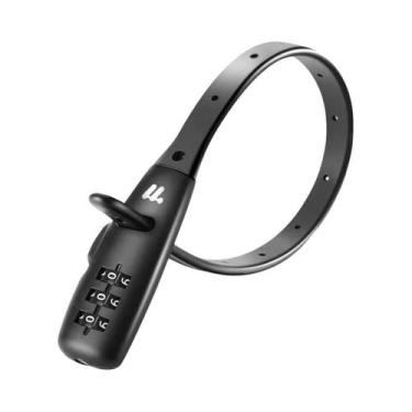 Imagem de Cadeado De Cabo De Bicicleta Em Aço Inoxidável Com Combinação De 3 Díg