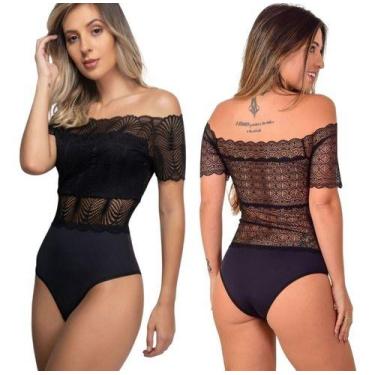 Imagem de Kit 2 Bory Ciganinha Renda Ombro A Ombro Bore Rendado - Mi Amore, M-42