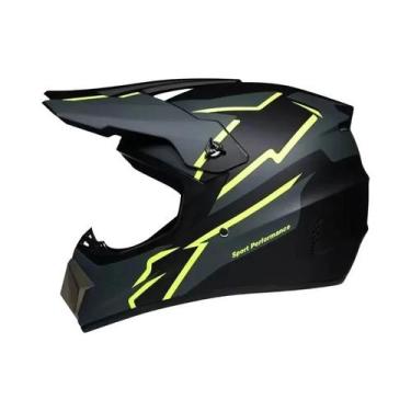 Imagem de Capacete De Motocross Masculino Certificado DOT Para Corrida Off-road 