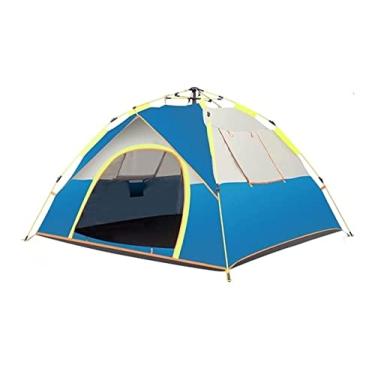 Imagem de AkosOL Tendas para acampamento, praia, barraca automática, à prova d'água, à prova de vento, acampamento, família, viagem, praia, portátil, barraca para uso ao ar livre, barraca familiar para