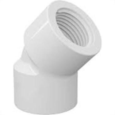 Imagem de Cotovelo Branco Amanco Rosca/Rosca 45X 3/4 10191/11640 - Kit C/15, Bra