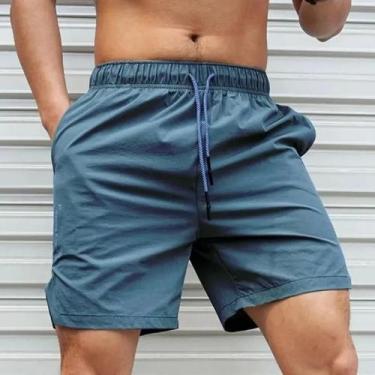 Imagem de Bermuda Masculina Leve De Secagem Rápida Para Corrida E Fitness, Calça