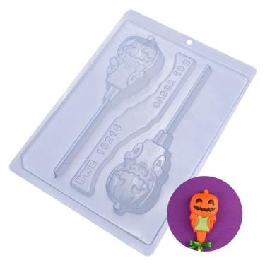 Imagem de Forma Especial de Acetato Pirulito Abóbora Halloween Cód 10216 BWB