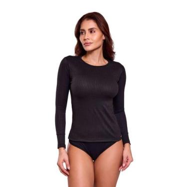 Imagem de Blusa Segunda Pele Sofia  Feminina com Manga Longa  IMI Lingerie, S, P