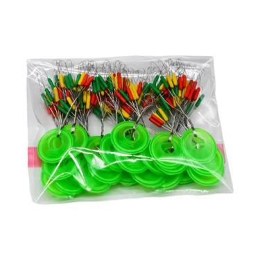 Imagem de Boias De Pesca De Borracha Coloridas 180 Ou 600 Peças, Boia Oval Cilín