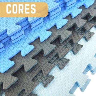 Imagem de KIT 20 TAPETE EVA - 50X50 - 10MM - CORES - Tons de Azul - Tons de Azul