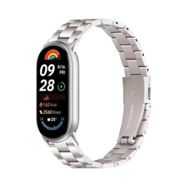 Imagem de Pulseira De Metal Em Aço Inoxidável Para Xiaomi Mi Band 10 8 9, Bracel