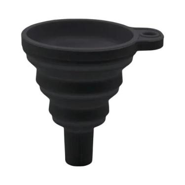 Imagem de Funil Universal De Silicone Dobrável Para Troca De Óleo De Motor E Líq