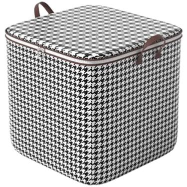 Imagem de Caixa Organizadora Grande Ecológica para Cobertores e Roupas de Cama – Alta Capacidade, Protege Contra Poeira e Umidade, Ideal para Guardar Casacos e Itens de Casa (100L)