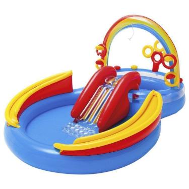 Imagem de Piscina Inflável Playground Arco Iris 227 Litros - Intex