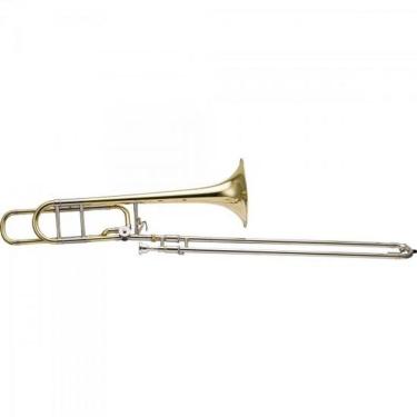 Imagem de Trombone De Vara Tenor Bb/F Hsl-801L Laqueado Harmonics