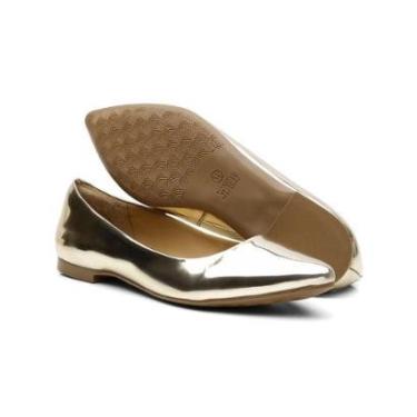 Imagem de Sapatilha sandalia rasteira bico fino feminina de couro confortavel-Feminino