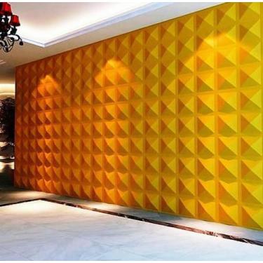 Imagem de Placa decorativa 3D Poliestireno Prisma - CASA3D DECORACOES
