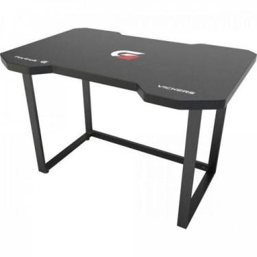 Imagem de Mesa Gamer VICKERS Vermelha - borda 27mm - FORTREK