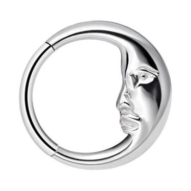 Imagem de Piercing De Aço Inoxidável Em Formato De Coração Para Orelha (Tragus, 