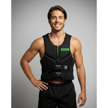 Imagem de Colete Salva Vidas Homologado Protech V4 - Prolife, Verde, M (De 35kg 