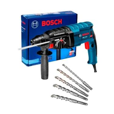 Imagem de Martelete Bosch Gbh 2-24D 820W C/5 Brocas Caixa Papelao