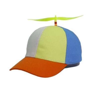 Imagem de Boné Snapback Com Hélice De Helicóptero E Libélula Arco-Íris, Boné Div