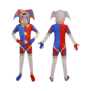 Imagem de Fantasia De Cosplay Digital Circus Pomni Para Adultos E Crianças, Maca