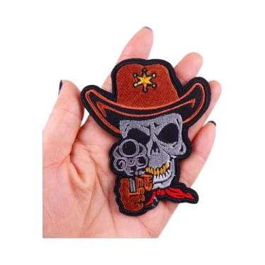 Imagem de Patch Bordado Smoking Monkey Punk, Animal Feroz, DIY, Termocolante Par