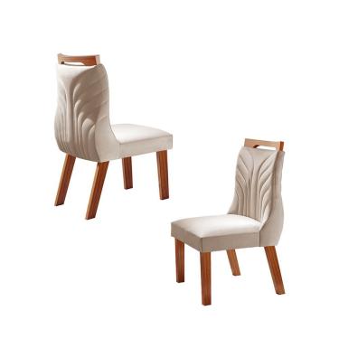 Imagem de Cadeiras Para Mesa De Jantar Estofada - Veneza - Lj Móveis
