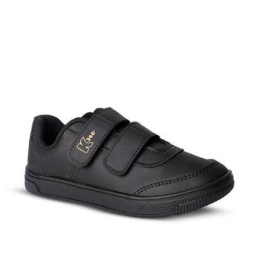 Imagem de Tênis infantil Menino K360 Casual Conforto Preto Prático e Resistente-Masculino