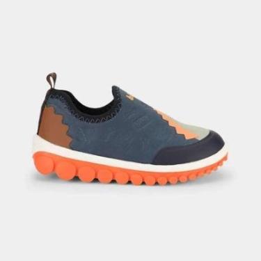 Imagem de Tênis Infantil Bibi Roller 20 Azul de Dinossauro - Azulcara-Masculino