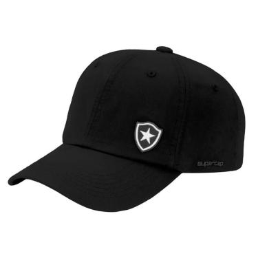 Imagem de Boné Botafogo Bordado Licenciado Aba Curva Preto-Unissex