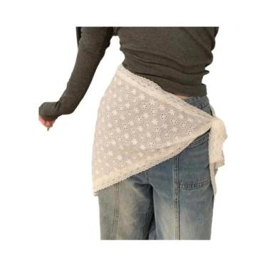 Imagem de Saia Curta Feminina De Verão Com Renda, Versátil, Estilo Doce, Com Cam