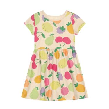 Imagem de Vestido infantil menina frutinhas Brandili -Natural