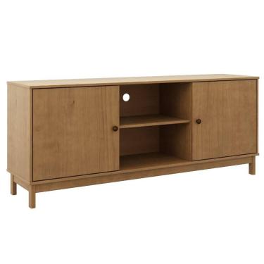 Imagem de Rack Para Tv 65 Pol 2 Portas Madeira Macica Taeda 160 cm 1961 Festra