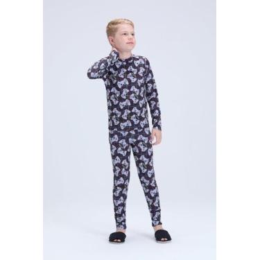 Imagem de Conjunto Térmico Infantil Sublimado Preto - Vida Costeira Oficial, Pre