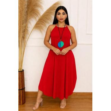 Imagem de Vestido Alcinha Com Bolso - nascimentomodas2020, Vermelho, GG