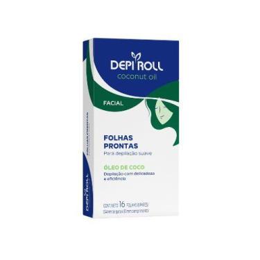 Imagem de Depi roll folhas prontas facial 8 pares coconut