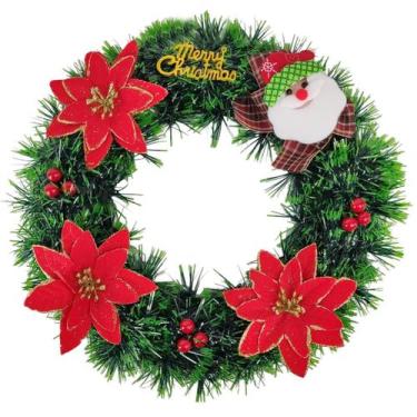 Imagem de Guirlanda de Natal Enfeite Porta Natalino Decoraçao Casa Loja Vitrine 