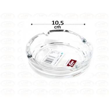 Imagem de Cinzeiro Vidro Cristal Redondo 10.5 cm Premium - MIXJAM