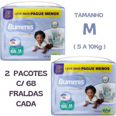 Imagem de Fralda infantil capricho bummis premium hiper m combo 2 pcts