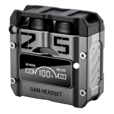 Imagem de Fone Sem Fio Gamer Caixa Carregadora Display LED - MDM