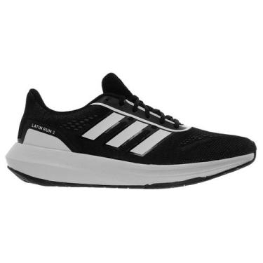 Imagem de Tênis Esportivo Masculino Corrida Adidas Latin Run 2.0 M JJ6281 Preto,