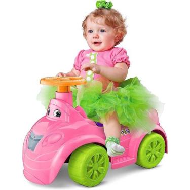 Imagem de Carrinho de Empurrar Andador Toymotor Motoca Rosa Roma Brinquedos