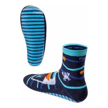Imagem de Meia Infantil Menino Pansock Sola Emborrachada Puket - Pansock Puket, 
